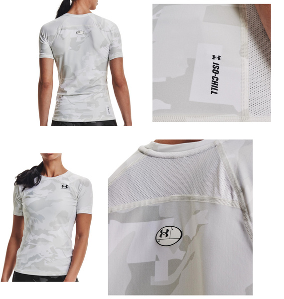 Biała koszulka tenisowa Under Armour 1361399-100 SM Iso-Chill