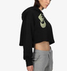 Bluza Damska Nike z Kapturem - Krótka - Czarna - Rozmiar M - DZ4604-010