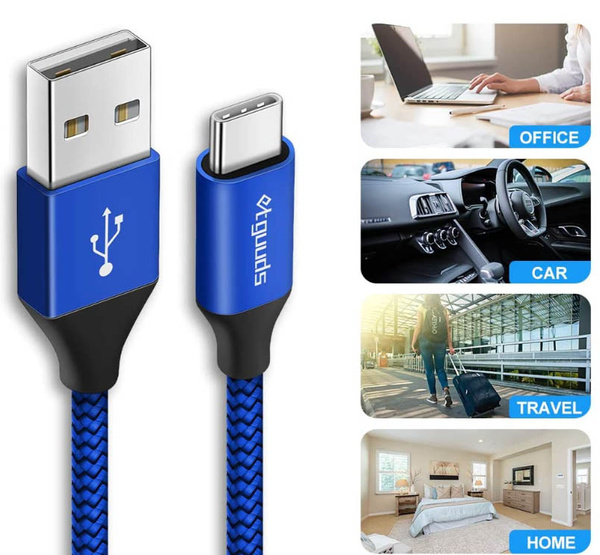 KABEL  USB TYPU C 3A 1m SZYBKIE ŁADOWANIE ETGUUDS