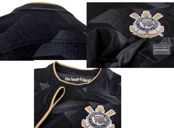 Czarna Męska Koszulka Nike Corinthians Away DM1836-060 L