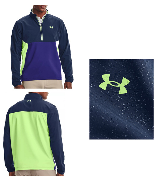 Niebieska Kurtka Męska Under Armour Loose Golf 1361863415 L