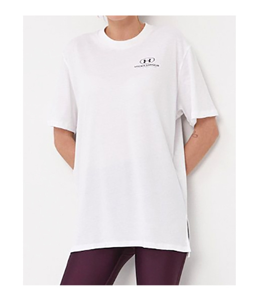 Biała damska koszulka Under Armour HeatGear Loose 1363206100 SM