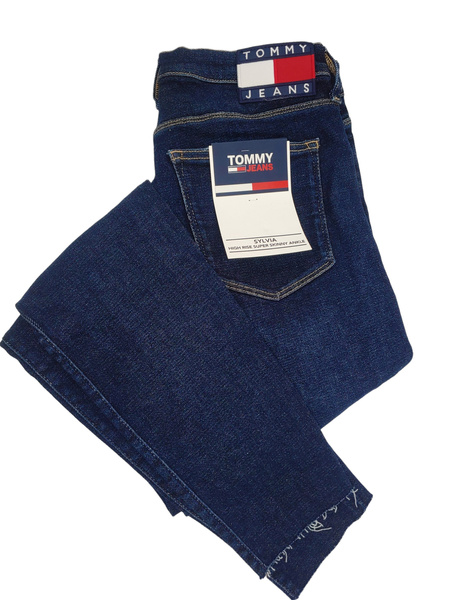 Granatowe Jeansy Damskie Tommy Jeans Obcisłe 25/30 – DW0DW09458