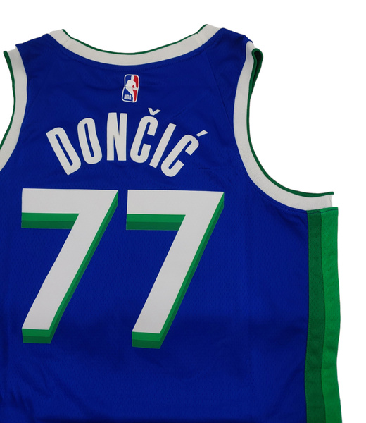 Niebieska Koszulka NBA Dallas Dončić City Edition S