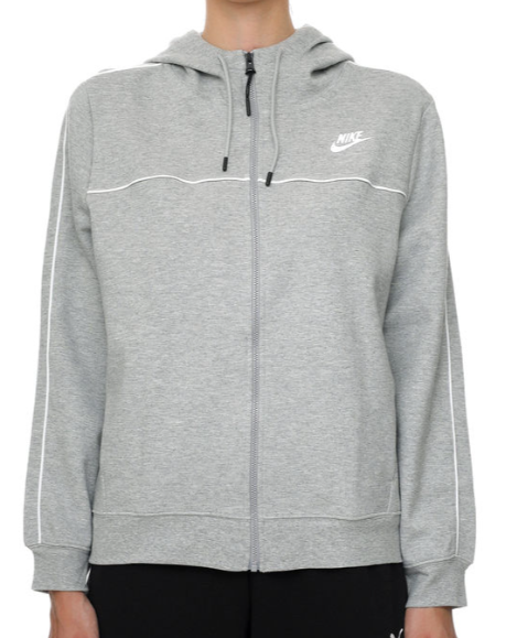 Bluza  Damska Nike z Kapturem - Rozpinana - Szara - Rozmiar M - CZ8338-063 