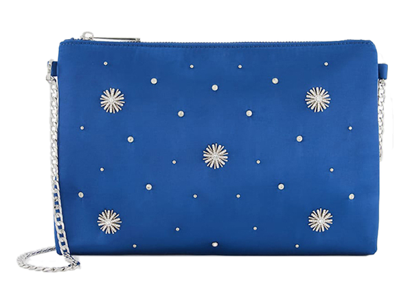 Niebieska Kosmetyczka Dune London Starshine Satyna