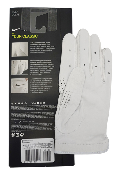 Biała Damska Rękawiczka Golfowa Nike Tour Classic 3 M