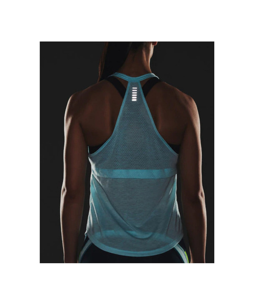 Niebieski Top Damski Under Armour Run HeatGear 1361372441 SM