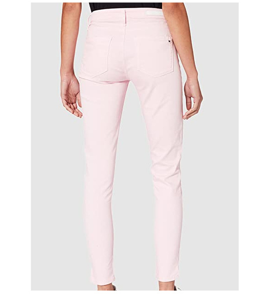 Spodnie Tommy Hilfiger Jegginsy 27 Różowe 7/8