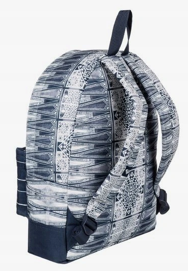 Granatowo-Biały Plecak Roxy Sugar Baby 41x38x11 cm