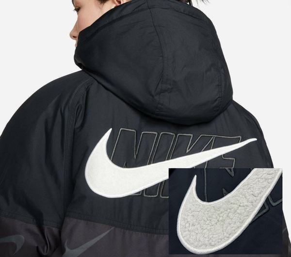 Czarna Kurtka Damska Nike Therma-FIT Synthetic Oversize DD4642-010 S