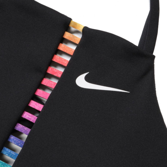 Czarny stanik sportowy Nike CZ7211-010 XS Indy Rainbow Dri-FIT