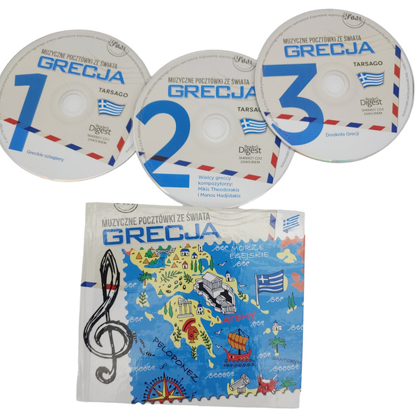 Muzyczne  Pocztówki ze Świata 3x cd Grecja