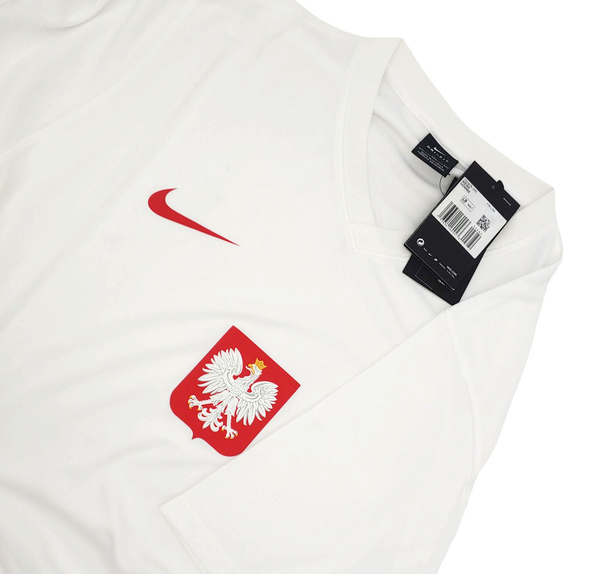Koszulka - Reprezentacja Polski - Nike - Polska Home Away - Biała - Rozmiar XS - Breathe Football - CD0876-100