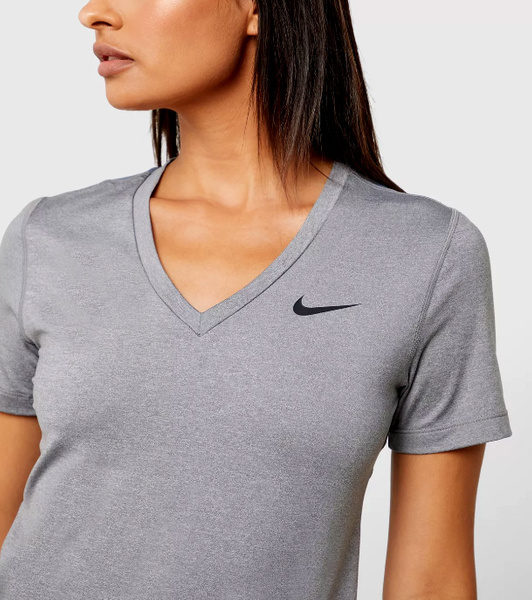 Szara damska koszulka Nike Training Dri-FIT 889557-091 S