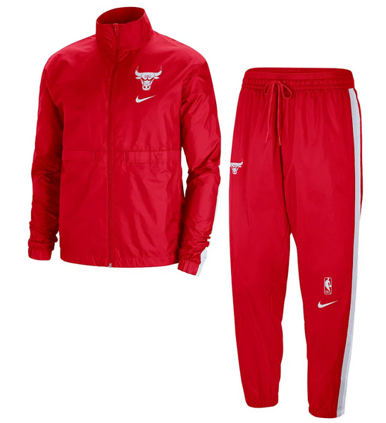 Czerwony Komplet Dres Męski Nike DN8858-657 M Bulls