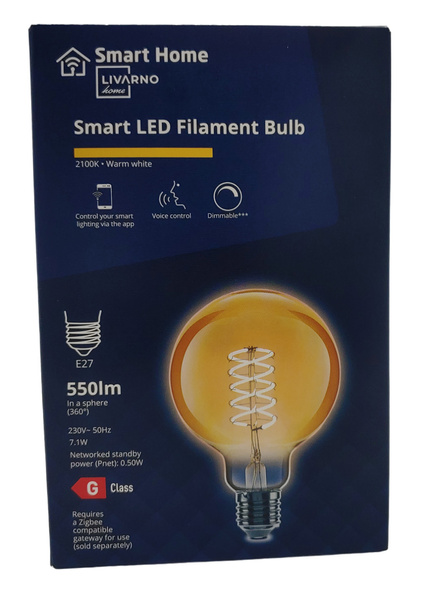 Żarówka LED Filament Livarno Home Zigbee 7,1W E27 550lm