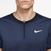 Nike Koszulka Tenisowa Granatowa - Męska - Rozmiar XL - Court Advantage - DD8321-410