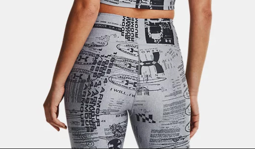 Szare Damskie Legginsy UA HeatGear 7/8 SM 1362610-035