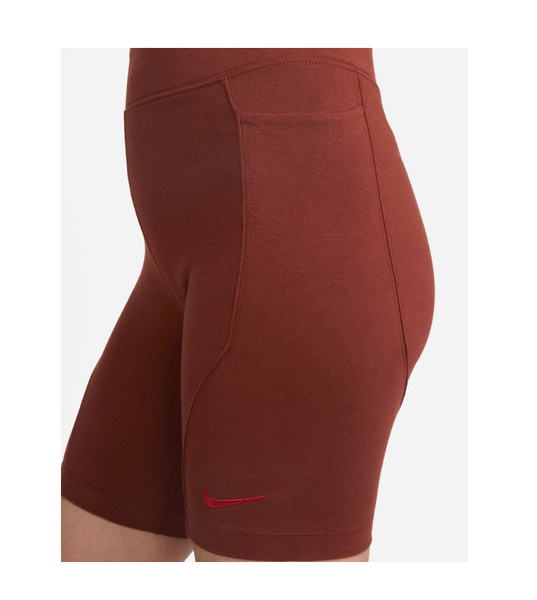 Spodenki Rowerowe Damskie Nike Everyday Modern Brązowe S DQ6162-217