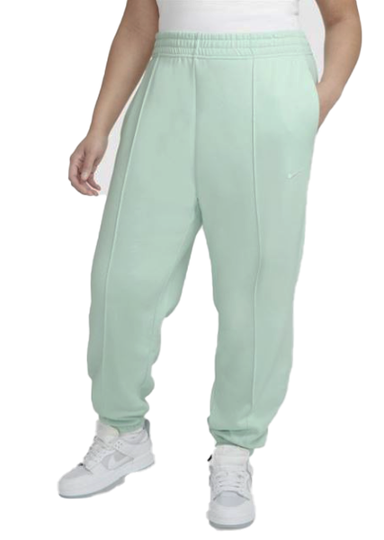 Nike Spodnie Dresowe Damskie - Joggery - Zielone - NSW Fleece - DH1045-394 - Plus Size - Rozmiar 3X
