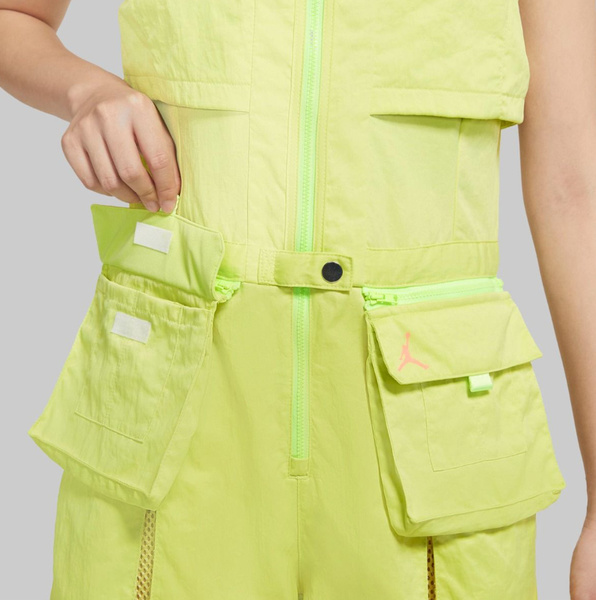 Nike Kombinezon Damski - Sportowy - Letni - Zielony - Rozmiar M - Jordan Heatwave - DC2124-352