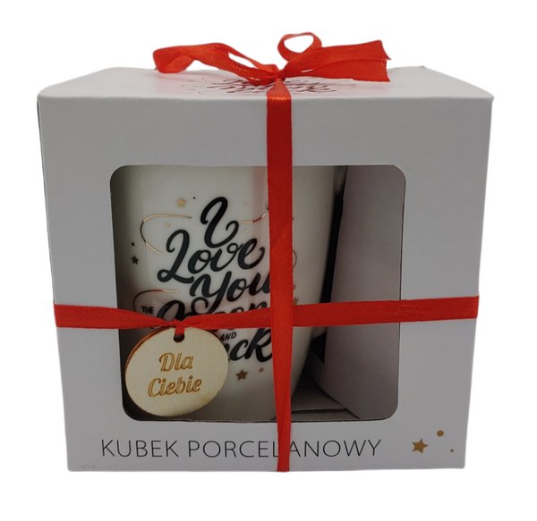 Kubek  Porcelanowy 360ml 11cm I LOVE YOU ...