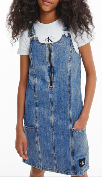 Niebieska Sukienka Dziewczęca Calvin Klein IG0IG01419 170 cm
