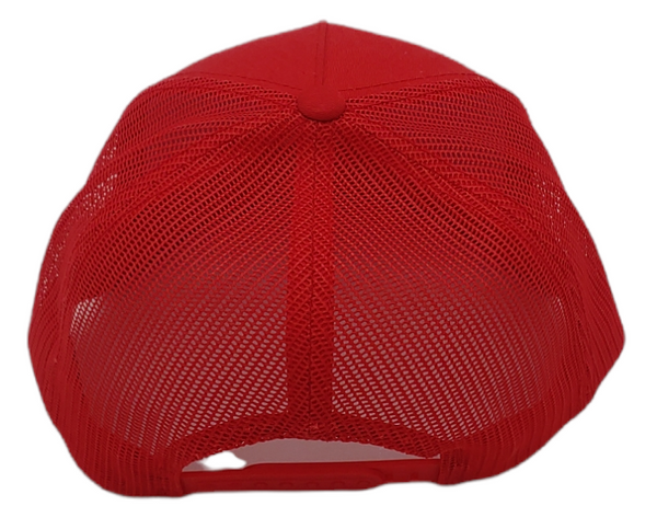 Czerwona Czapka Yupoong Snapback z Siateczkowym Tyłem Unisex