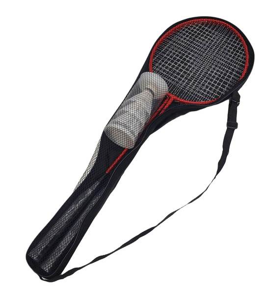Zestaw do Badmintona 2 Rakiety Czerwony
