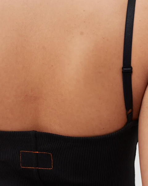 Calvin Klein - Czarny Top Gorsetowy - Rozmiar L - K20K203546BEH