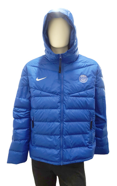 Nike Kurtka Damska - Paris Saint-Germain PSG - Puchowa - Kaptur - Niebieska - Rozmiar L - DR8973-418