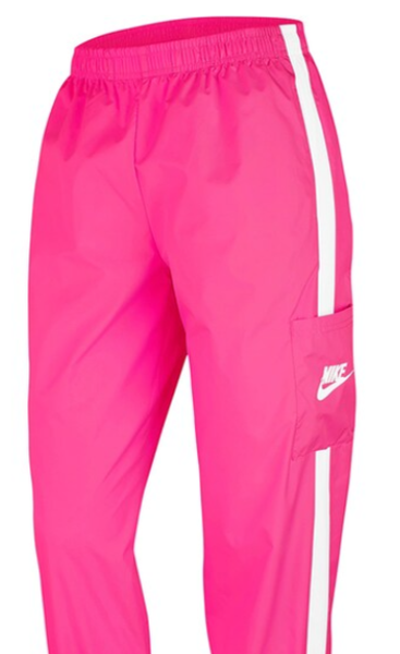Różowe Damskie Spodnie Nike Woven 7/8 L CJ7346-639
