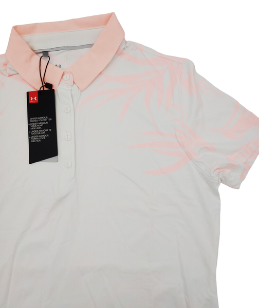 Biała Koszulka Damska Under Armour 1361908100 S/M Polo Iso-Chill
