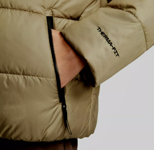 Nike Kurtka Damska - Kaptur - Wodoodporna - Zielona - Rozmiar M - Sport Therma-Fit - DX1797-351