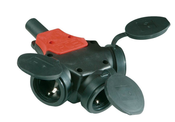 Gniazdo Wtykowe PCE 25311-S 3-Drożne Szare 16A