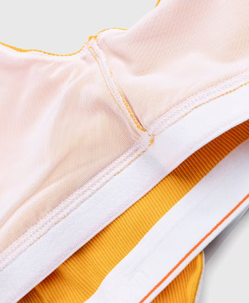 Biustonosz Calvin Klein - Back Bralette - Stanik w Kształcie U - Pomarańczowy - Rozmiar XL - 0040175WBE ZCE