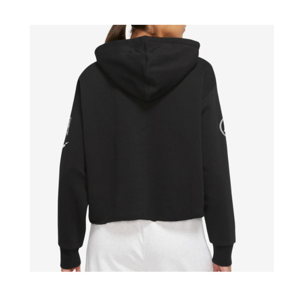 Czarna Bluza Damska Nike DN4736010 S Lakers Oversize