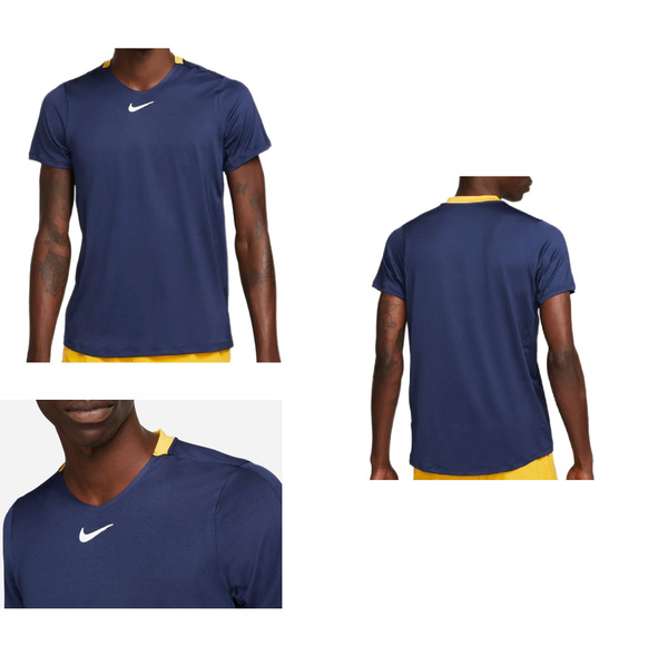 Koszulka Tenisowa Niebieska Męska Nike Advantage Crew Top DD8317-410 XXL