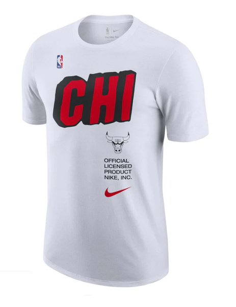 Nike - Koszulka Męska - Tee NBA  Chicago Bulls - DR6709-100  - Biała - Rozmiar L