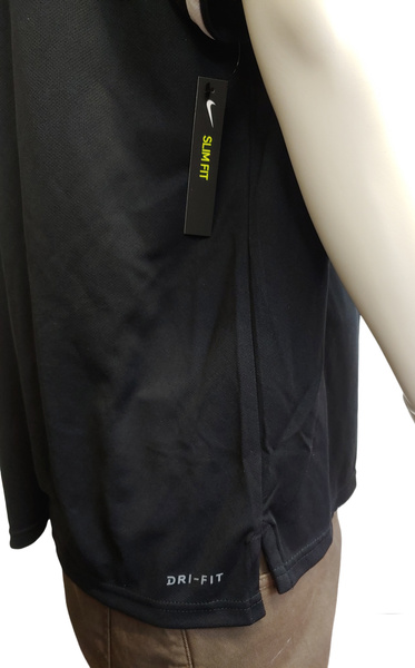 Czarna Męska Koszulka Nike Court Tennis Dri-FIT AQ5306-010 L