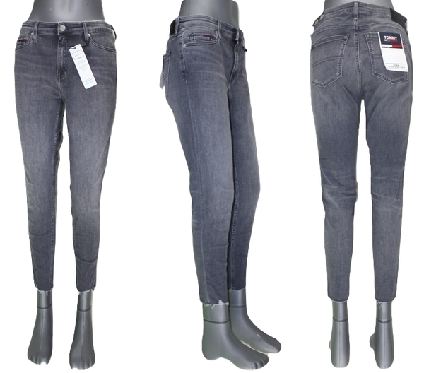 Szare Jeansy Damskie Tommy Jeans DW0DW10742 27/32 Nora Skinny