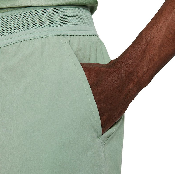 Spodenki Nike Męskie Zielone - Court Flex Advantage Short 7in Tenis - CV5046-357 - Rozmiar XL