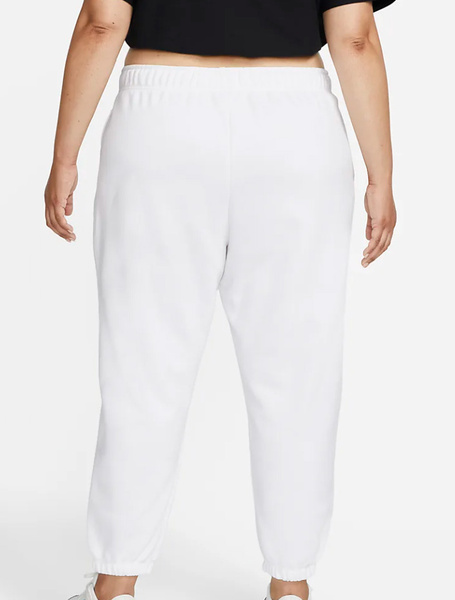 Białe Spodnie Damskie Nike DV5084-100 2X Club Fleece Plus Size