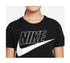 Czarna Sukienka T-shirtowa Dziewczęca Nike CU8375010 146 cm