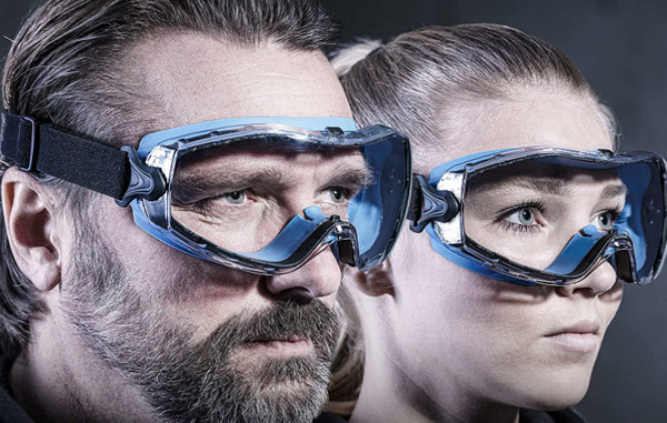 Okulary Ochronne SolidWork SW8301 Niebieskie UV