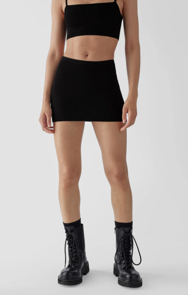 Calvin Klein Spódniczka - Mini - Czarna - Obcisła - Rozmiar M - K20K203724BEH