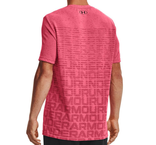 Czerwona Męska Koszulka Under Armour Seamless Tee 1361134-683 L