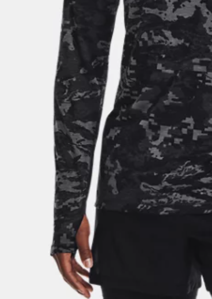 Czarna Koszulka Męska Under Armour 1361467001 L HeatGear Camo