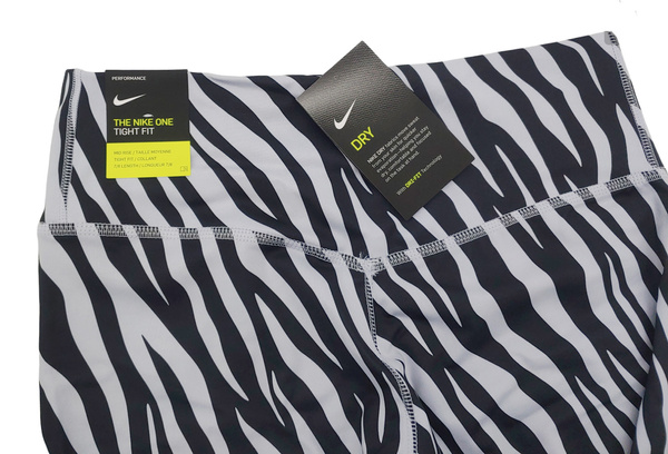 Nike Legginsy Damskie - Multikolor - Rozmiar XS - Średni Stan - Obcisłe - One 7/8  - DC5276-569